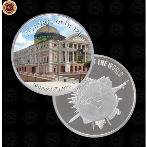 WR Quality Brazil Souvenir Coin Unique Gifts Niteroi Contemporary Art Museum Gift Coin Metal Crafts for Students Souvenir Gifts