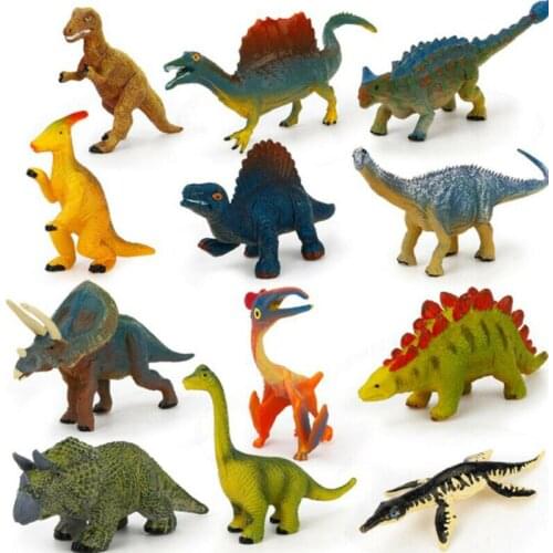 12Pcs Kids Small Plastic PVC Figures Wild Ocean Farm Animal Dinosaur Toys Gifts *100% Brand New And High Quality