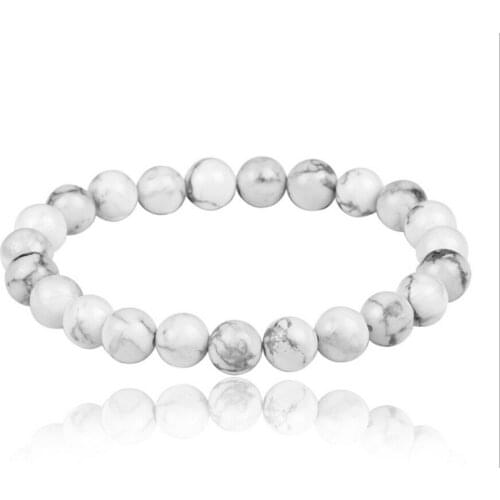 Microbeauty Natural Stone Tiger Eye Bracelets Bangles Elastic Rope Chain Unisex Friendship Bracelets For Women and Men Jewelry