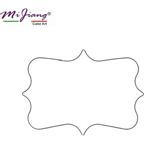 Mijiang Stainless Steel Frame Cookie Cutter Slicer BIY Biscuit Sugar Paste Fondant Mold Cake Decorating Tools Bakeware S7055