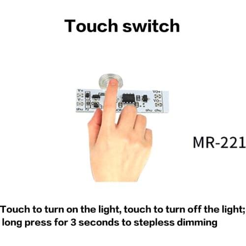 DC 12-24V PIR Motion Sensor Switch Module Capacitive Touch Sensor Switch Finger Hand Sweep Sensor Smart Switch Module