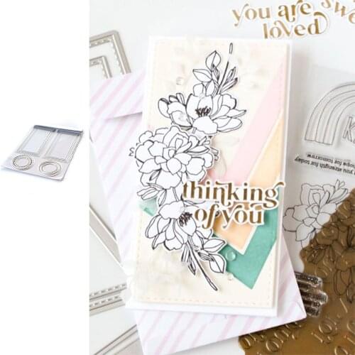 Frame module New Metal Cutting Dies & Stamps Scrapbook Diary Decoration Stencil Embossing Template DIY Greeting Card Handmade