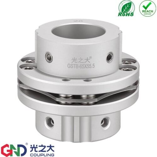 10 pieces GSTB-D34 L32 coupler 8 screw high rigidity step type single diaphragm keyway series shaft coupling D1 D2:6/6.35/7/8/mm