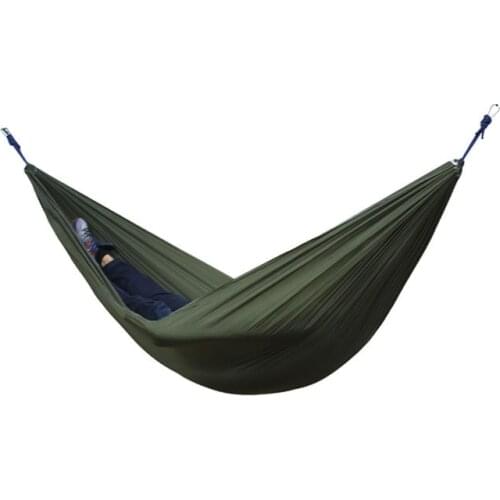 2 People Portable Parachute Hammock Outdoor Survival Camping Hammocks Garden Leisure Travel Double hanging Swing 270cmx140cm
