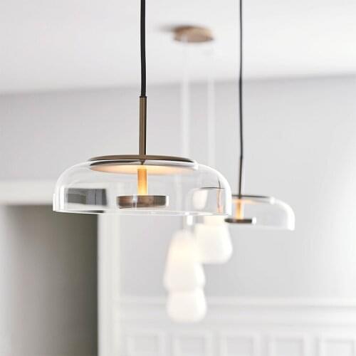 Nodic Pendant Lamp Modern Glass Round Pendant Lights hanglamp For living room kitchen bar Luminaires fixture home lighting