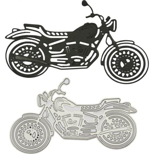 Scrapbooking Motorcycle Shape Cutting Die Handmade DIY Paper Cutting Stencil Scrapbook Photo Album Embossing Die Cut