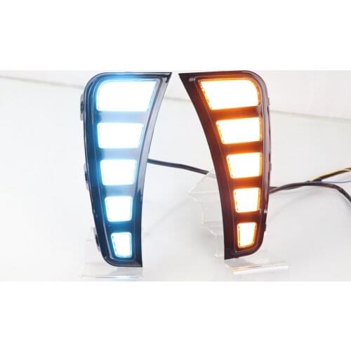 Led DRL Daytime Running Light for Hyundai Sonata blue night Turn Signal accesorios para auto