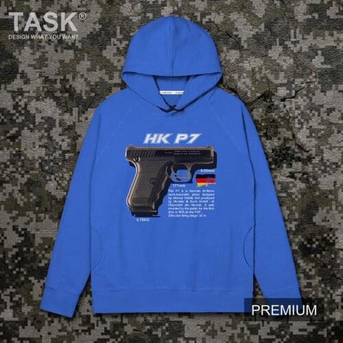 Pistol series HK P7 Germany military fan game hoodie sweatshirt Men casual cotton loose hooded thick coat hoodie fashion clothes