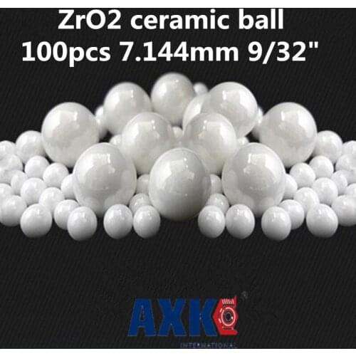 2021 Thrust Bearing Rolamentos 100pcs 7.144mm 9/32" Zro2 Ceramic Balls Zirconia Used In Bearing/pump/linear Slider/valvs G5
