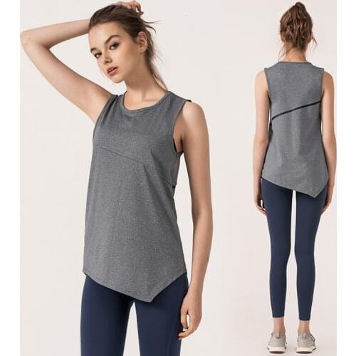Women Yoga Tank Workout Tops Sports Wear For Women Gym T-shirt Loose Blouse Fitness Top Sport Running Fitness Shirt Female Jerse