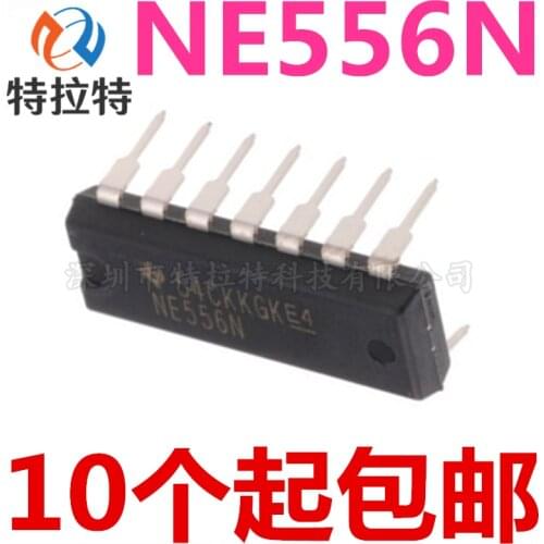 10pcs/lot NE556N DIP14 NE556 DIP 556N DIP-14 new and original IC