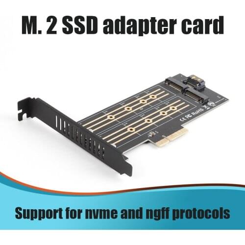2021 NEW Dual M.2 PCIe Adapter PCI-E Express 3.0 X4 to M.2 M+B Key Expansion Card Controller Converter Card Support for two SSD
