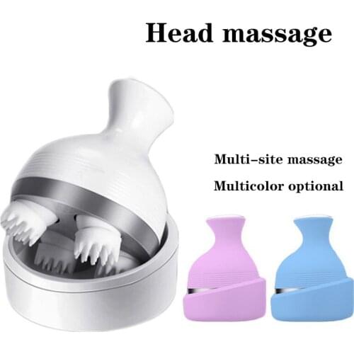 2021 Smart Head Scalp Massager USB Charging Wireless Head Massage Device Stress Relax Body Back Massager for Prevent Hair Loss
