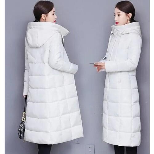 2021 Winter Clothes Women Cotton Padded Jacket Female Plus Size Thick Padded Jacket Womens Long Down cotton Coat Women Parkas