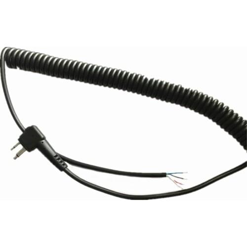 2pin 4 Wire Speaker Mic Microphone Cable Cord For Motorola Two-way Mobile Radio GP88S GP3688 GP2000 PMMN4013A Walkie Talkie