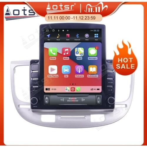 6BG+128GB For KIA RIO 2005 - 2008 Tesla Big Screen DVD Auto Stereo Android10.0 Multimedia Player Car Radio GPS Navigation HD