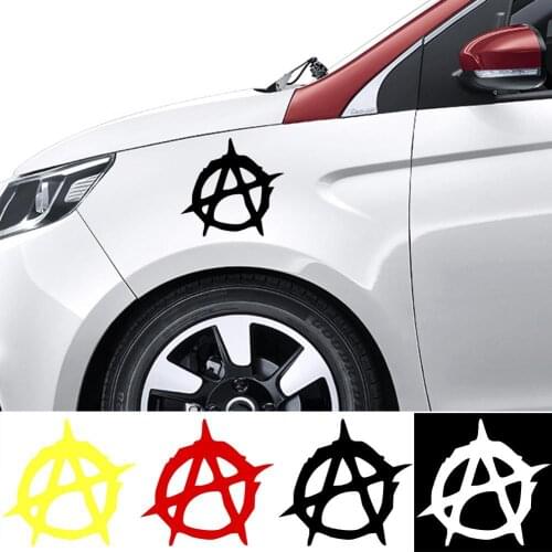 80% Dropshipping!!Anarchy Symbol Car-Styling Truck Body Window Decals Reflective Sticker Decor