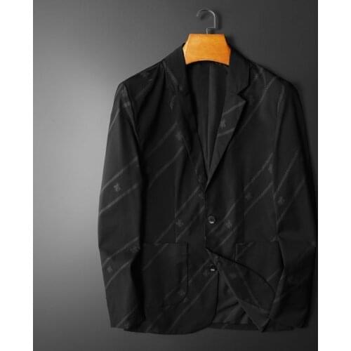 High Quality Italian Prom Blazer Men Striped Blazer Chaqueta Hombre Prom Blazer Vintage Chaqueta Hombre Formal Business Blazer