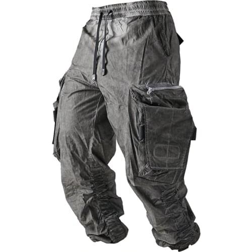 Pupil travel cargo pants PT-1932 double wide side 3d pockets techwear ninjawear streetwear