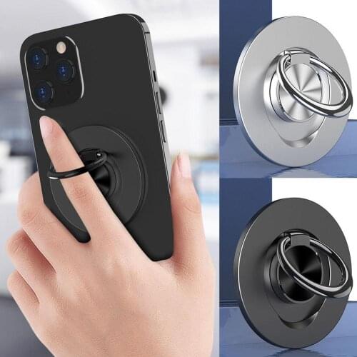 Airbag Holder Portable Magnetic Base For iPhone 12 promax 12 pro mini Socket Pad for without Finger Grip Phone Ring