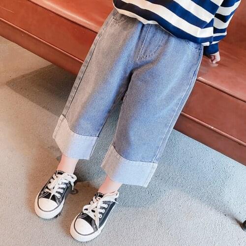 Girls Jeans Solid Color Childrens Jeans Girl Spring Autumn Children Jeans Toddler Childrens Clothing