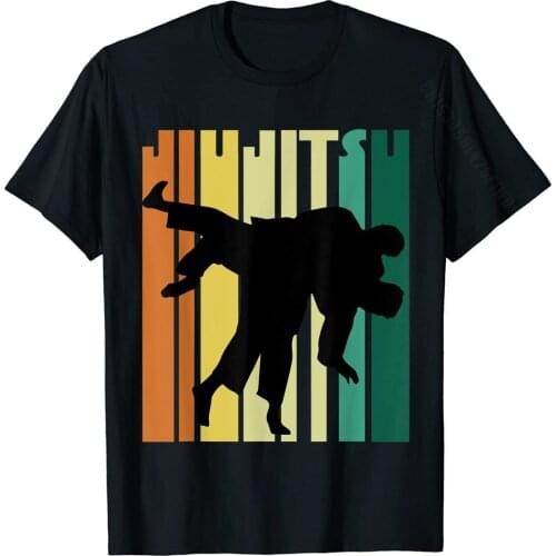 Jiu Jitsu Shirts Vintage BJJ MMA Mens Brazilian Jujitsu T-Shirt New Coming Men Tops T Shirt Normal T Shirts Cotton Family