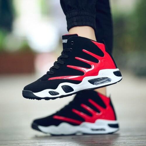 2021High-Top Breathable Light Tennis shoes Men Basketball Shoes Men Outdoor Non-Slip Athletic Fashion Sport Shoes Male Sneakers