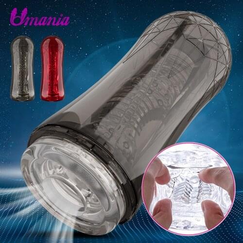 Reusable Vacuum Sex Cup Male Masturbator Soft Pussy Vagina Sexy Pocket Man Endurance Exercise Penis Stimulator Toys for Adults