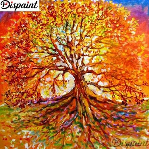 Dispaint Full Square/Round Drill 5D DIY Diamond Painting "Tree view" Embroidery Cross Stitch 3D Home Decor A12066
