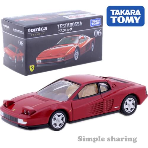 Takara Tomy Tomica Premium 06 Testarossa Model Kit 1:61 Diecast Miniature Car Collectibles Hot Pop Baby Toys Funny Magic Doll