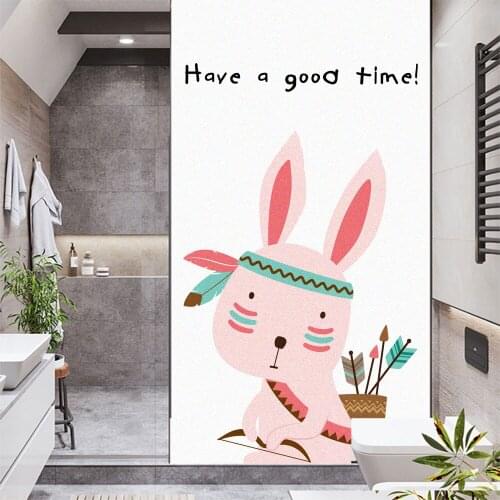 Window Film Privacy Lovely Animals Glass Sticker UV Blocking Heat Control Window Coverings Window Tint for Homedecor