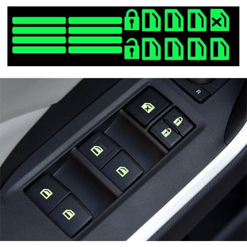Car sticker Car window switch Luminous sticker For mitsubishi lancer asx outlander pajero l200 for Samsung QM6 QM3