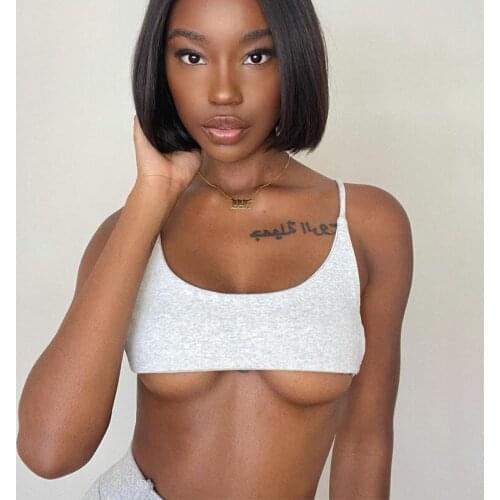 2021 New Women Crop Tops Y2K Aesthetic Sexy Cute Summer Halter Solid Camis Fashion Casual Female Sleeveless Corset Top Tank Tops