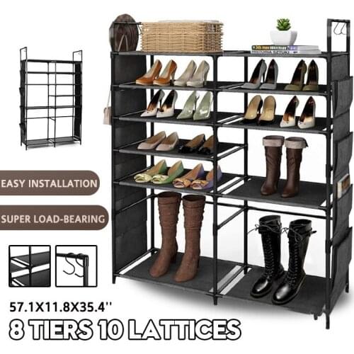 Multilayer Shoe Cabinet Dustproof Shoes Storage Closet Hallway Space-saving Shoerack Organizer Holder Home Furniture Shoe Rack
