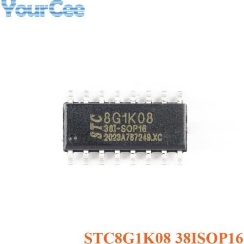 STC STC8G1K08-38I-SOP16 Single-Chip 1T 8051 Microcomputer Enhanced Microcontroller MCU Micro Computer Controller RAM DATA
