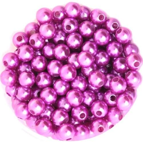 Light Purple Color Round Approx 260pcs/lot 8mm Dia. Imitation Plastic Pearl Beads Wholesale for You to DIY CN-BSG01-03LPR