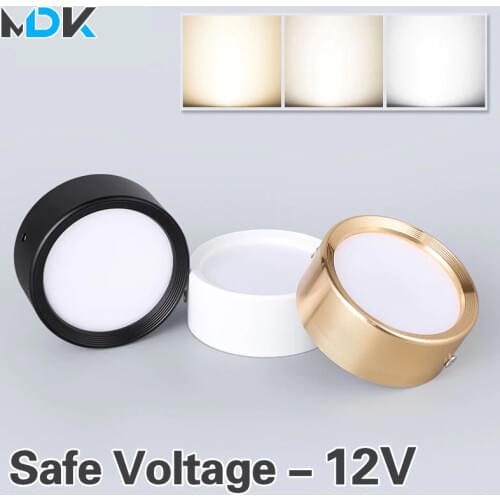 12V LED downlight 5W 7W 9W 12W Ceiling Lamps Safety Voltage Ultra Thin Driverless led spot lights Ceiling Fixtures Lighting