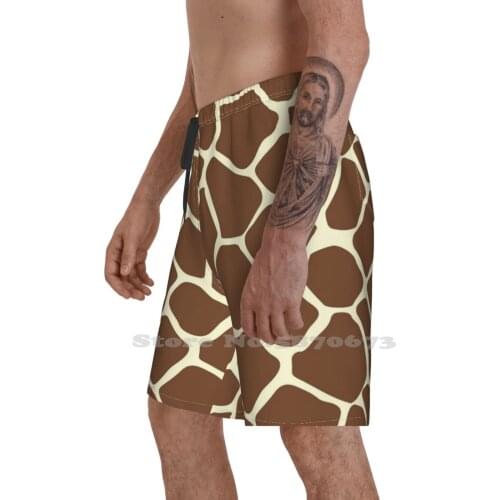 Pet Tiger Artwork Loose Thin Beach Sports Shorts Tiger King Tiger Lines Brown Gold Purple And Gold Football College Fan College