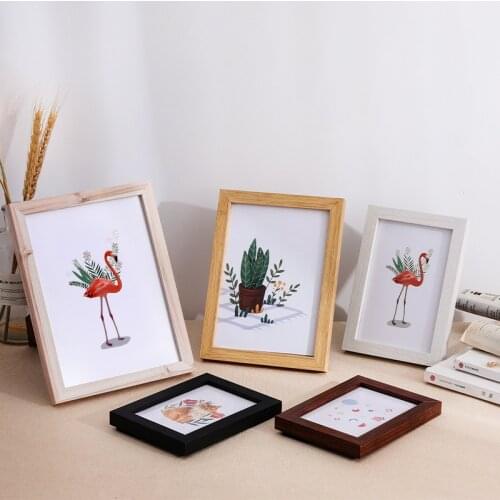Convenient Wooden Frame Black White Color Photo for Wall Art Picture Photo for Picture Walnut Wood Frames