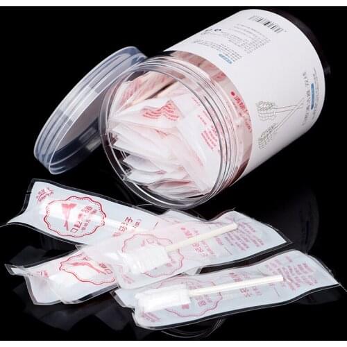 ORAL CARE 30Pcs Baby Tongue Cleaner Disposable Gauze Toothbrush Paper Rod Infant Oral Cleaning Stick Dental Care