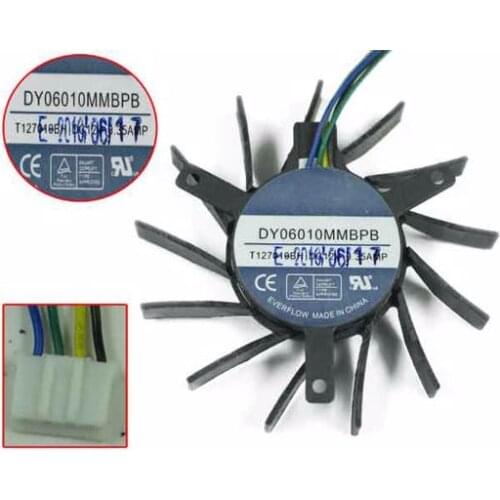 Everflow DY06010MMBPB T127010BH DC 12V 0.35A Server Cooling Fan