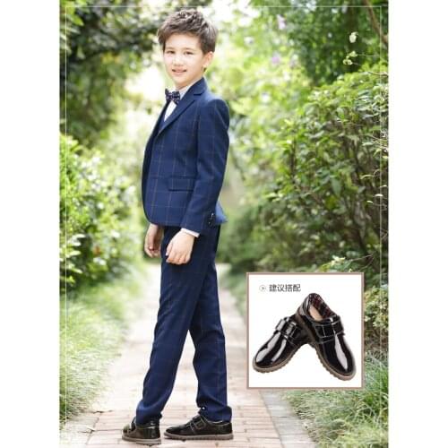 2020 high quality Children Suit set wedding suits for boys plaid children Suits Flower Girl Dresses Blazer Boys Formal Suit Boys