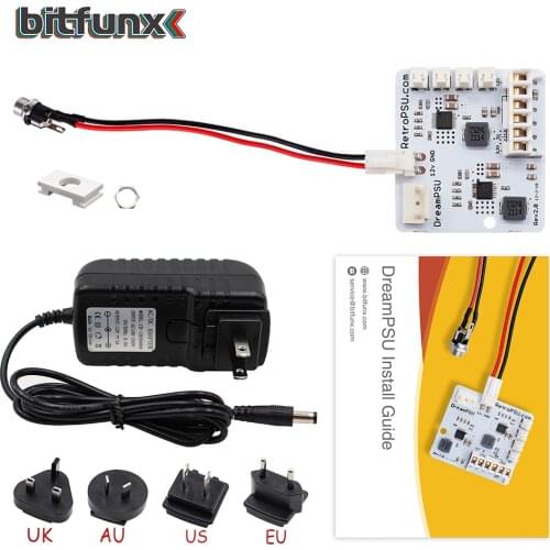Bitfunx DreamPSU Rev2.0 12V Replace DC Console original Power Supply for SEGA Dreamcast
