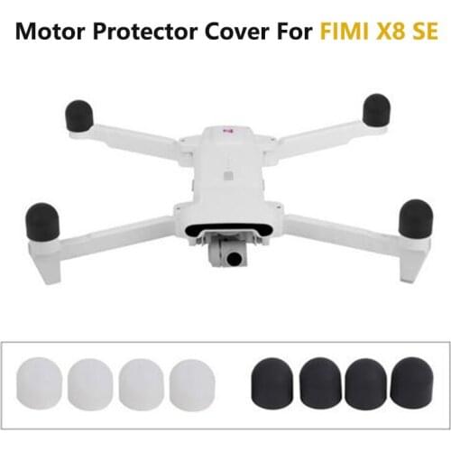 4Pcs Motor Protector Cover Motor Protective Cover Silicone Guard Cap Motor Protector Cover for FIMI X8 SE Drone Accessories