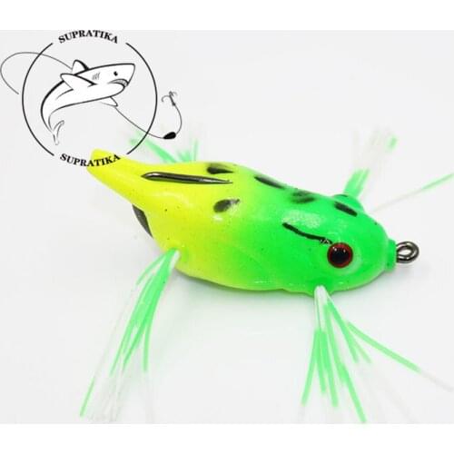 7g/55mm Bionic Thunder Frog High Quality Freshwater Fishing Lure Soft Bait Anti-corrosion Professional Silicone Fishing Bait
