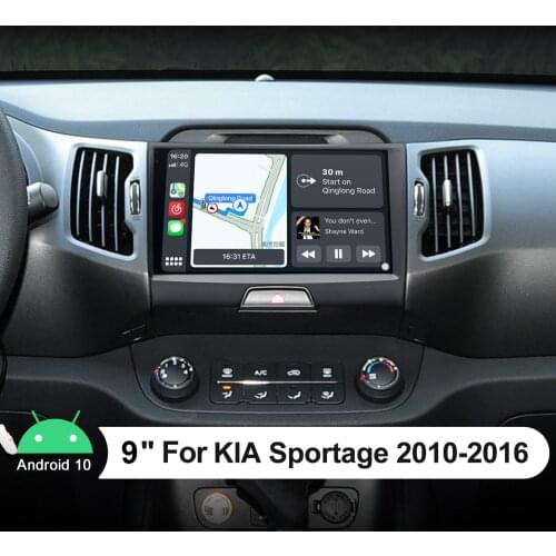 9 Inch Touch Screen Android 10.0 System Bluetooth 5.1 Reverse Camera 1280*720 IPS Car Radio 4G HD For Kia Sportage 2010-2016