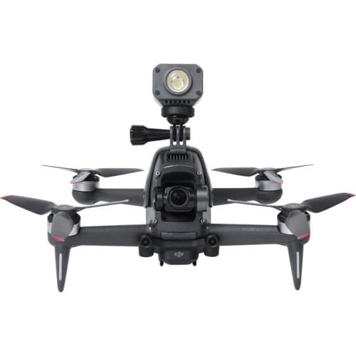 Drone Accessories For DJI FPV Combo Rechargeable Night Light Headlight Flash Mount Holder Contact For Gopro 9/Insta 360 One R/X2