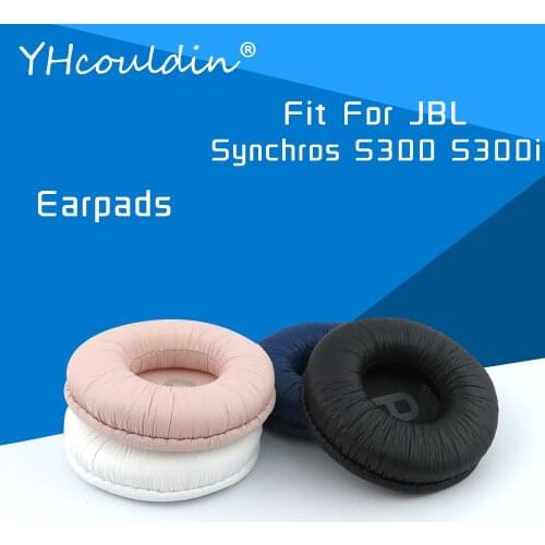 Earpads For JBL Synchros S300 S300I Headphone Accessaries Replacement Ear Cushions Wrinkled Leather Material