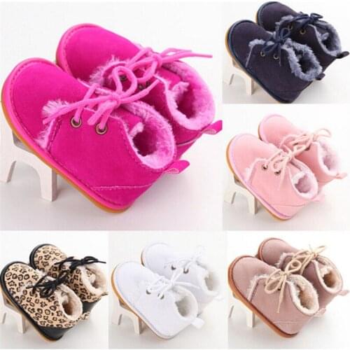 2020 Brand Casual Newborn Infant Girl Boy Baby Snow Booties Boots Winter Warm Arrival Style Kids Strappy Warm Shoes 0-18M