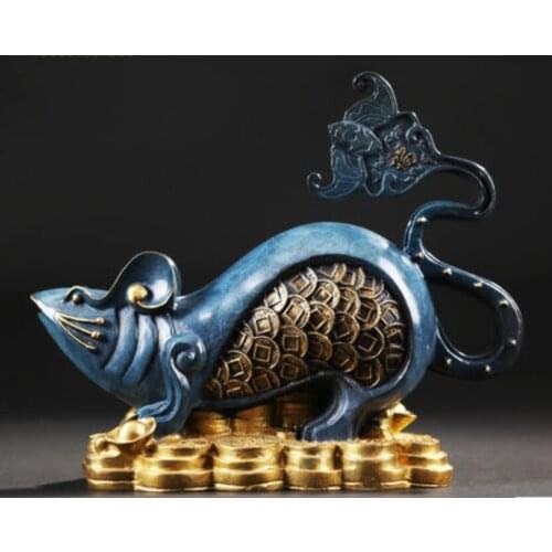 Color copper bat zodiac rat creative crafts decoration